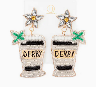Derby Mint Julep Earrings