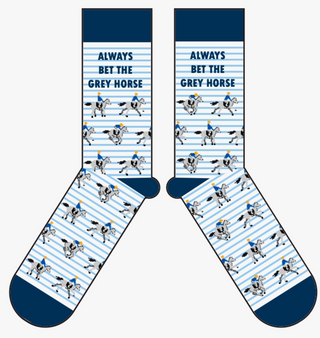 Bet on the Grey Horse Socks