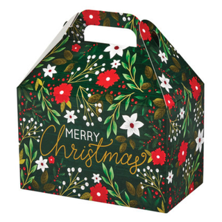 Botanical Christmas Gable Gift Box