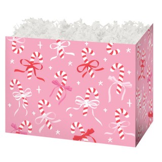 Candy Canes & Ribbons Gift Basket