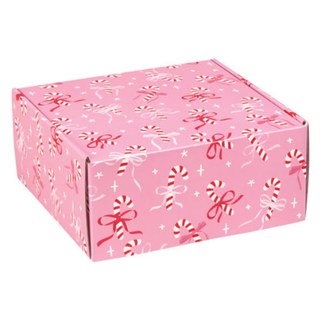 Candy Canes & Ribbons Decorative Mailer Gift Box