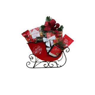 Christmas Sleigh Gift Basket