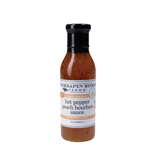 Hot Pepper Peach Bourbon Sauce