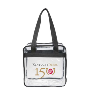 Kentucky Derby Clear Zippered Tote Bag
