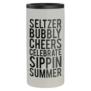 Skinny Can Cooler - Seltzer Bubbly Cheers