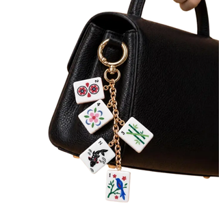 Mahjong Tile Drop Keychain Bag Charm