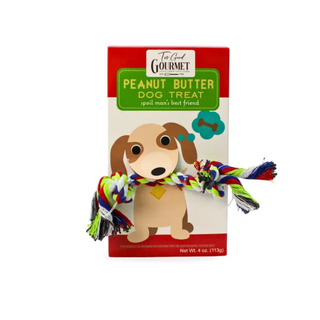 Dog Treats with Rope Toy - Peanut Butter
