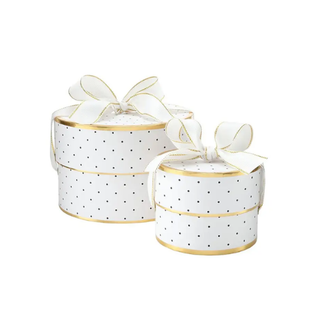 Polka Dots Nested Gift Box - 2 tier