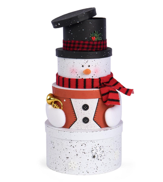 Snowman 4-tier Gift Tower