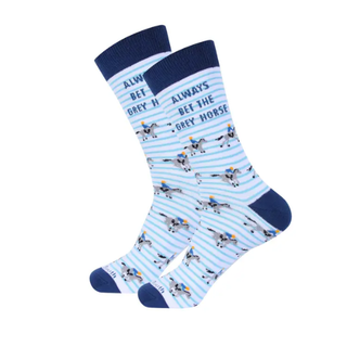 Bet on the Grey Horse Socks