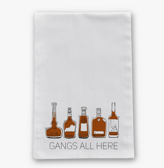 Gang's All Here Bourbon Tea Towel