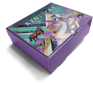 Kentucky Derby Gift Box - Purple Fedora