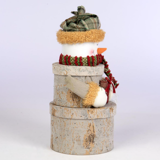 Willow Snowman Stack Tower - 3 tier