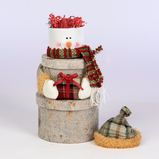 Willow Snowman Stack Tower - 3 tier