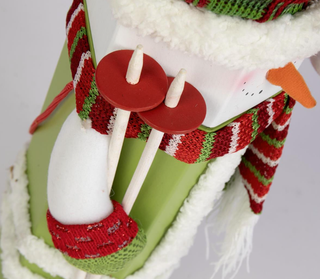 Snowman Ski Wine Box